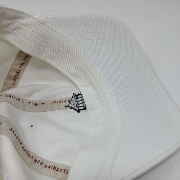 Silver Springs Boy's Slideback Hat White Size Ages 5-12 Embroidered Logo - Picture 11 of 12